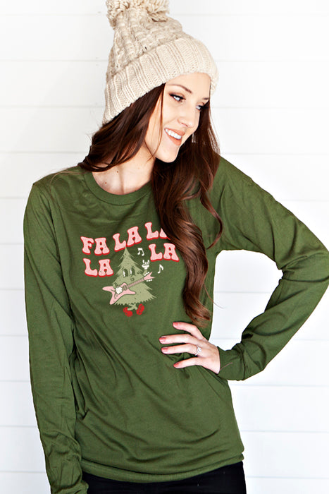 Falalala Tree 4465 Longsleeve T-Shirt