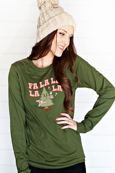 Falalala Tree 4465 Longsleeve T-Shirt