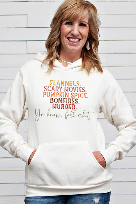 Flannels Scary Movies Pumpkin Spice Hoodie