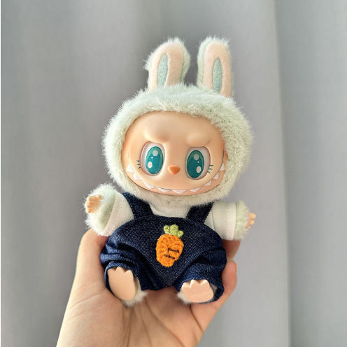Clothing] Labubu Clothes with PVC Face Pendant, Labubu Sitting Party Series Doll Clothing - Korvel