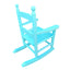 Children's rocking light Light Blue chair- Indoor or Outdoor -Suitable for kids-Durable - Korvel