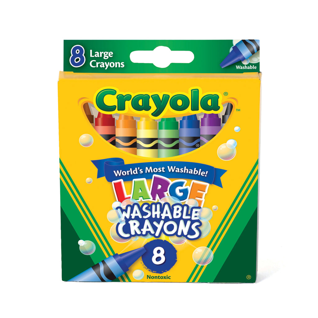 Crayola Ultra-Clean Washable Crayons - Large 8 Colors