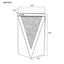 U-Can 13.8'' Silver Square Mirrored End Table, Modern Side Table with Crushed Diamond for Living Room, No Assembly Required - Korvel
