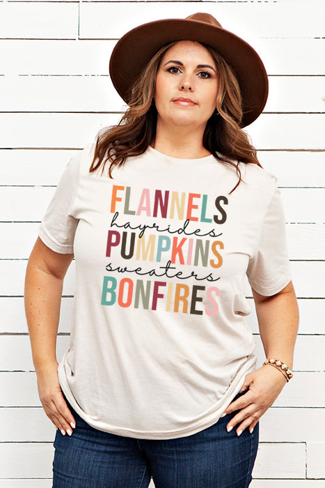 Flannels Hayrides Pumpkins T-Shirt - Korvel