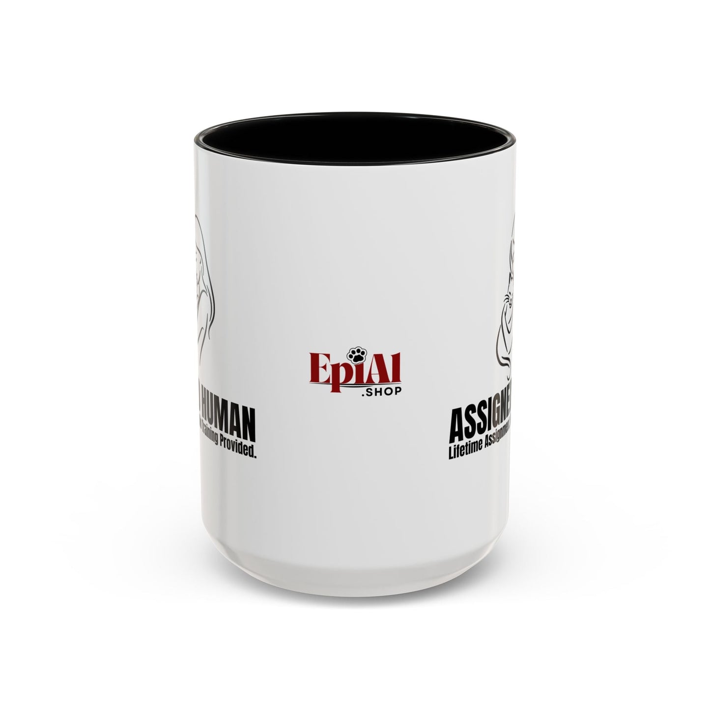 Assigned Human Mug – Cat Coffee Cup
