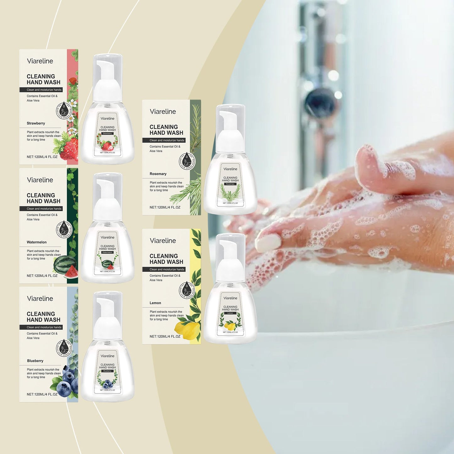 Blueberry Foaming Hand Sanitizer - Gentle Cleansing & Moisturizing