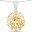 12.24 Carat Genuine Citrine & White Topaz Sterling Silver Jewelry Set
