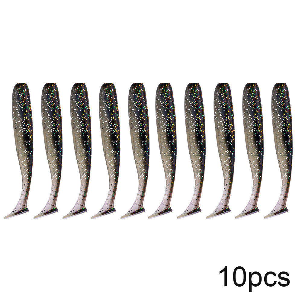 QXO 10pcs/Lot Soft Lures Silicone Bait 7cm 2g Goods For Fishing Sea Fishing Pva Swimbait Wobblers Artificial Tackle - Korvel