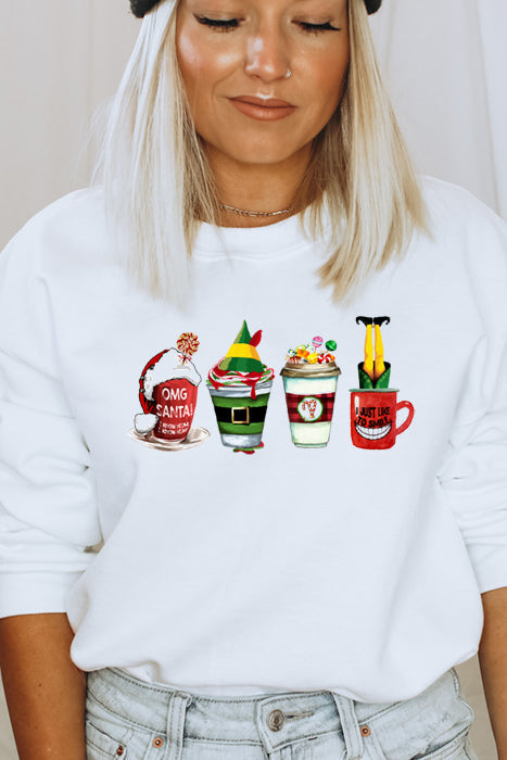 Christmas Elf Mugs 4486 Sweatshirt - Korvel