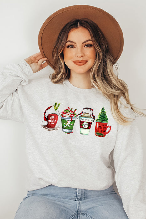 Christmas Tree Mugs Sweatshirt