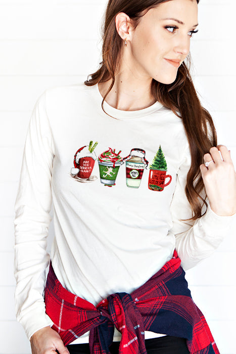 Christmas Tree Mugs Longsleeve T-Shirt