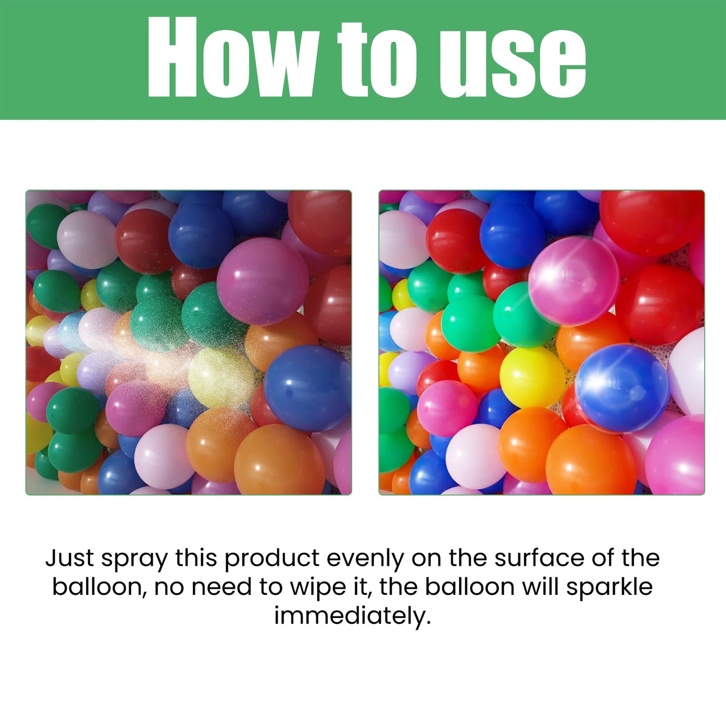 Balloon Shiny Spray for Enhanced Brightness