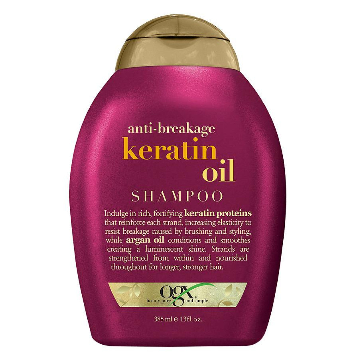 Champú OGX Anti-Ruptura + Aceite de Queratina - 13 Fl Oz