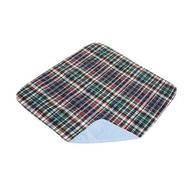 Essential Medical Quik-Sorb Reusable Underpad - Plaid, 24 x 36