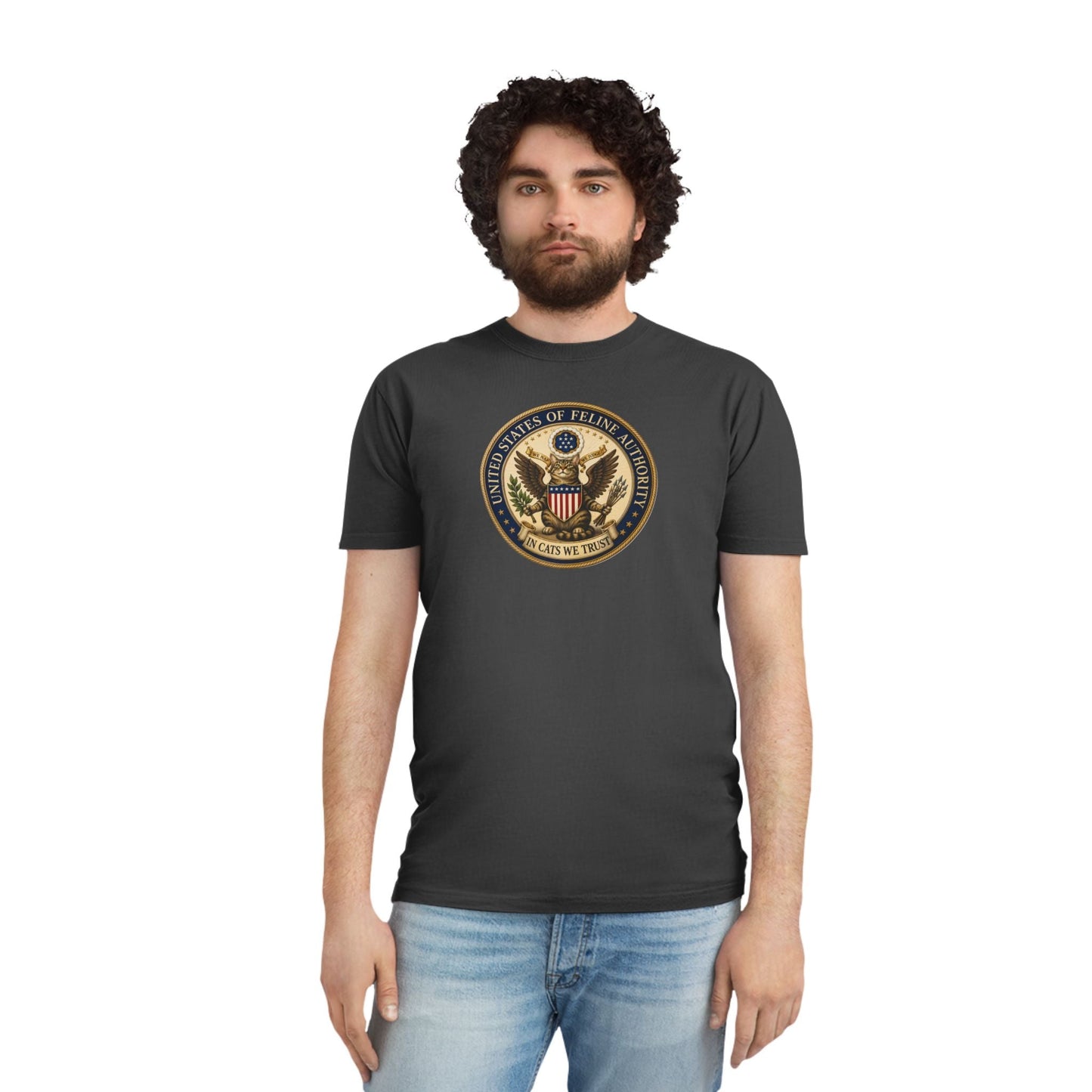 T-shirt Vintage Seal de l'Autorité Féline des États-Unis