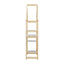 House-shaped Wooden writing Desk Kids study Table Bookshelf & Toy Storage Natural - Korvel