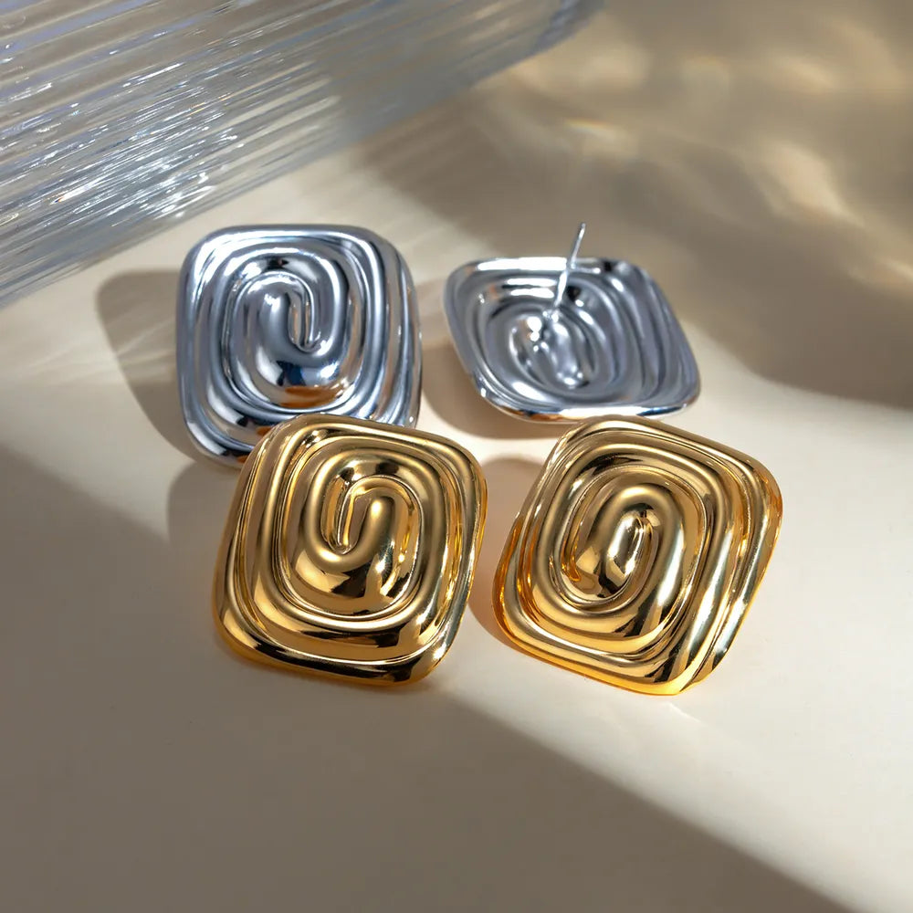 Stainless Steel Stud Earrings - Korvel