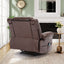 Fauteuil inclinable manuel en cuir respirant pour salon