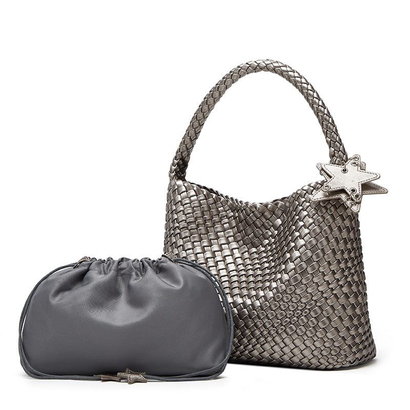 Premium Hand-woven Shopper Bag with Large Capacity