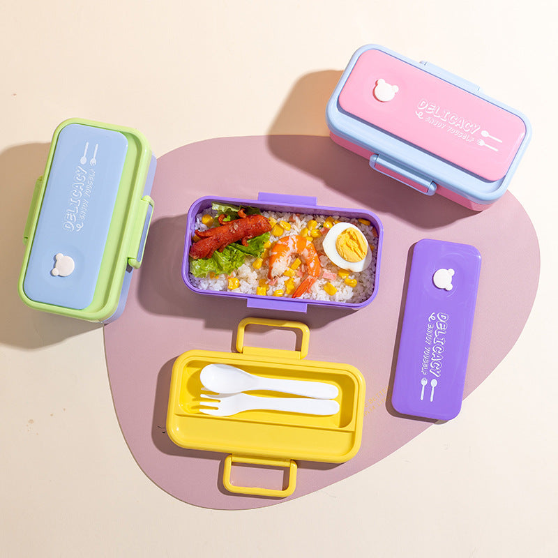 Boîte à lunch mignonne et cartoon, micro-ondable - Portable et élégante