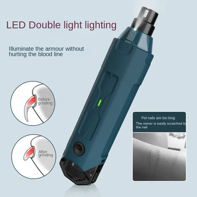 New Electric Nail Clippers for Dog Scissors for Pets Nail Grinder for Dogs Cats Grooming Trimmer Cutters Nail Mill Pet Products - Korvel