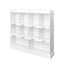 Elegant 10-Shelf Bookcase in White