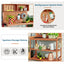 65" Large Wooden Farmhouse Rustic Outdoor Potting Bench Table Garden Potting Bench with 4 Storage Shelves and Side Hook,Natural - Korvel
