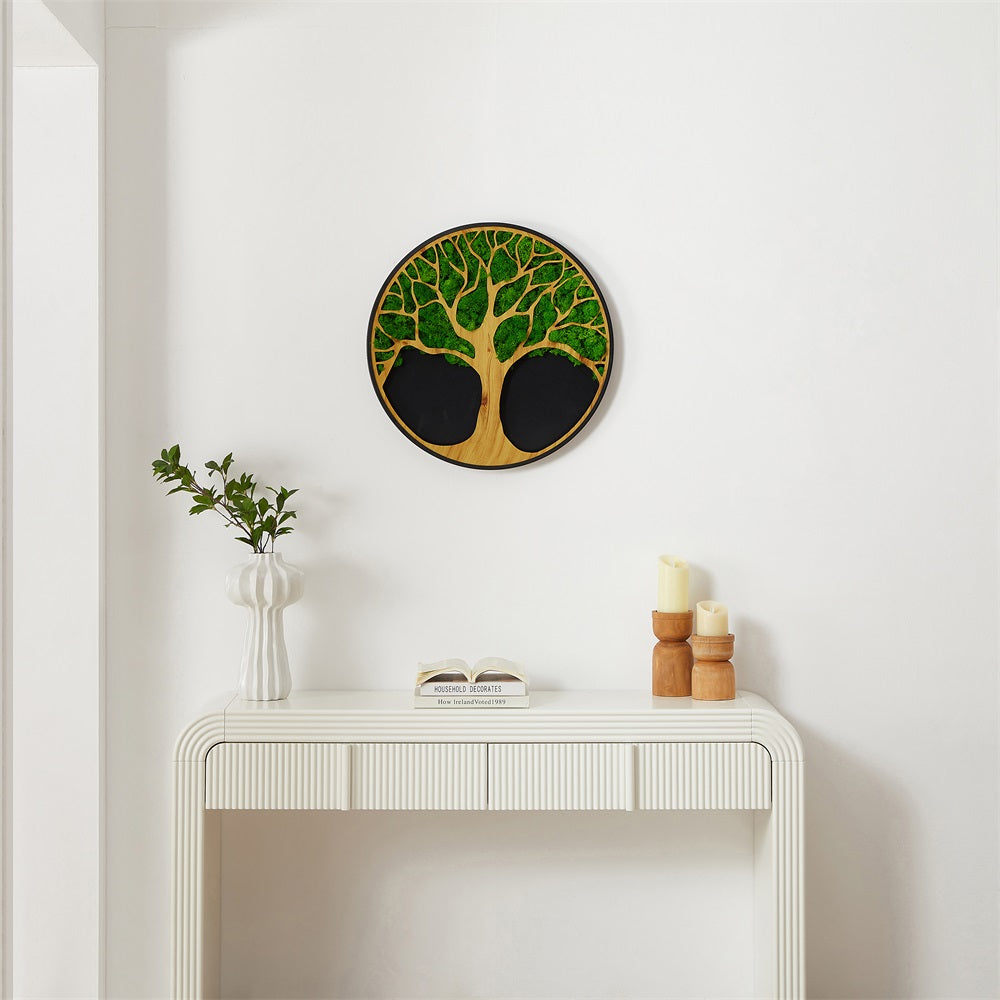 Life Tree Moss Metal Wall Art - Korvel