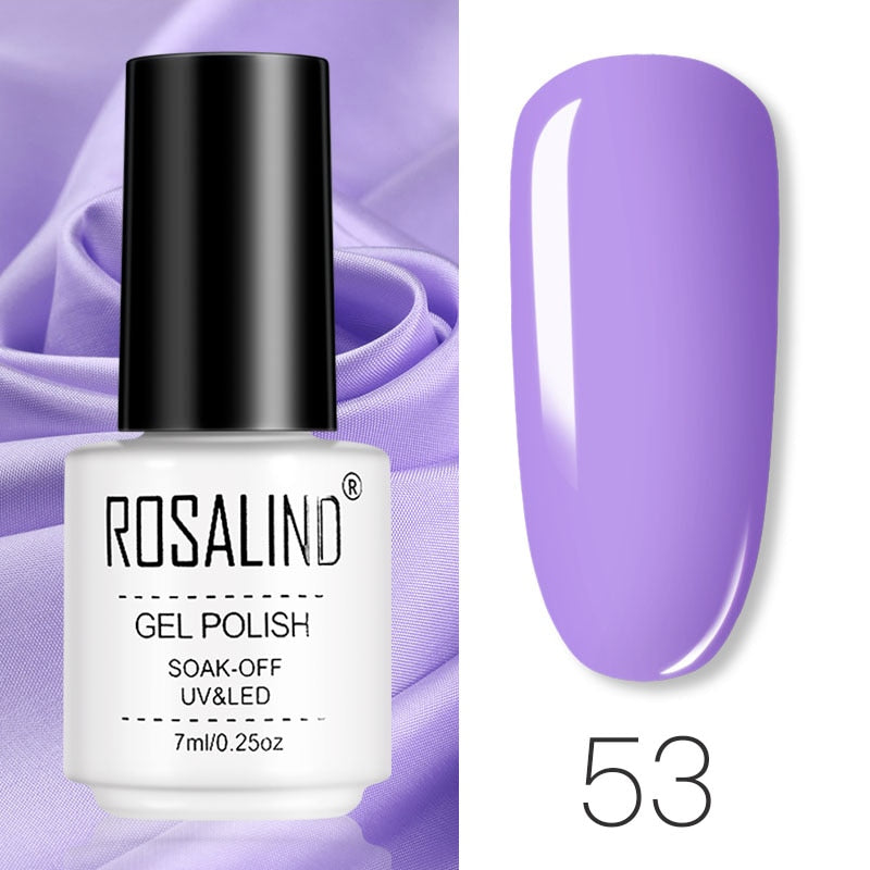ROSALIND Gel Polish Set Manicure for Nails Semi Permanent Vernis top coat UV LED Gel Varnish Soak Off Nail Art Gel Nail Polish - Korvel