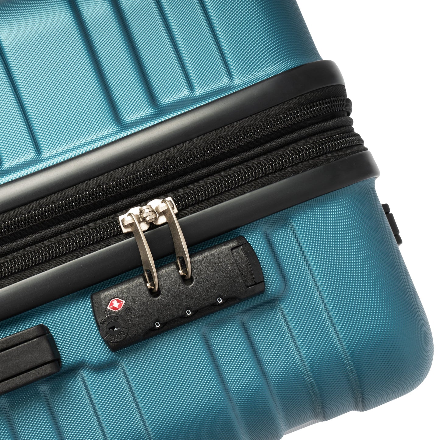 Merax Luggage with TSA Lock Spinner Wheels Hardside Expandable Luggage Travel Suitcase Carry on Luggage ABS 24"  blue green - Korvel