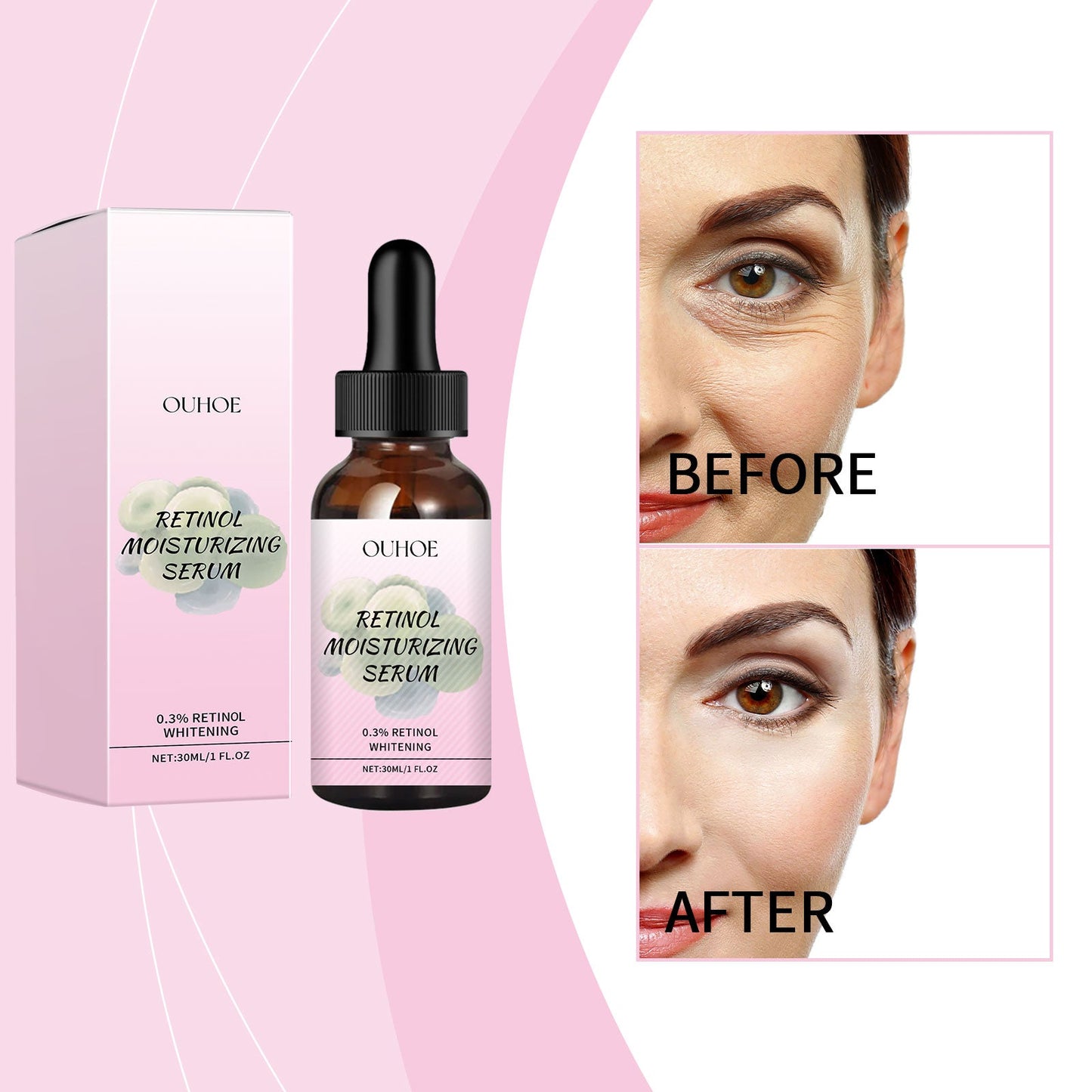 Retinol Hydrating Serum, A Delicate And Moisturizing Face Anti-Wrinkle Serum With Retinol Vitamin C - Korvel