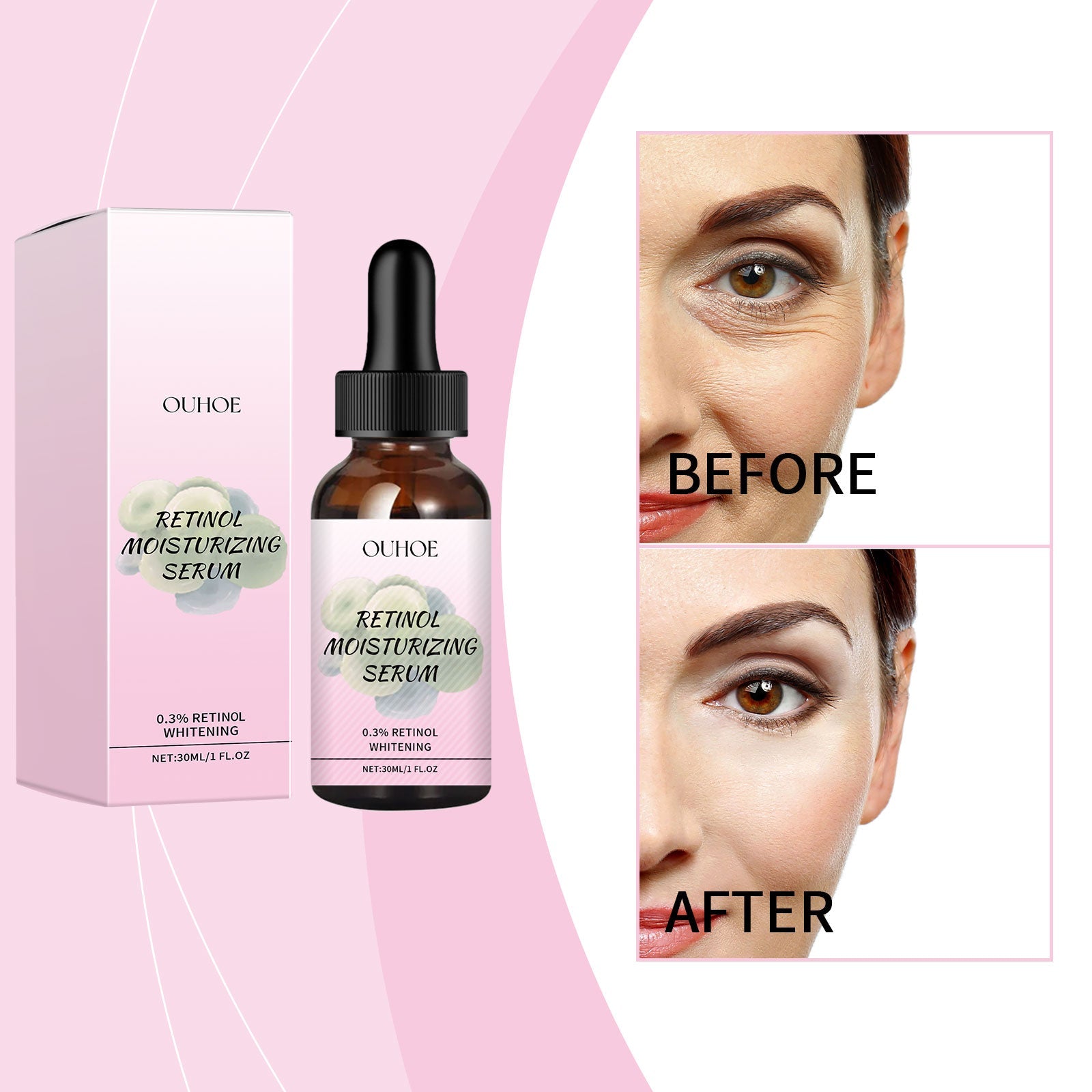 Retinol Hydrating Serum, A Delicate And Moisturizing Face Anti-Wrinkle Serum With Retinol Vitamin C - Korvel