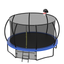 Trampolín para niños de 12 pies con red de seguridad y escalera