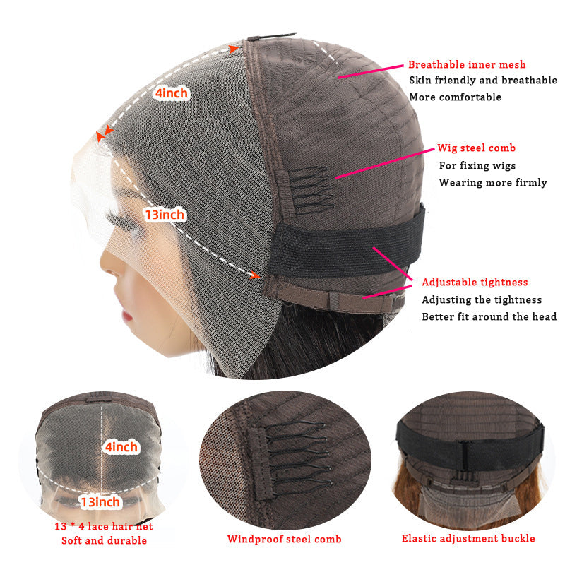 Peluca Bob Premium 13x4 con Diadema - Cabello Humano Real