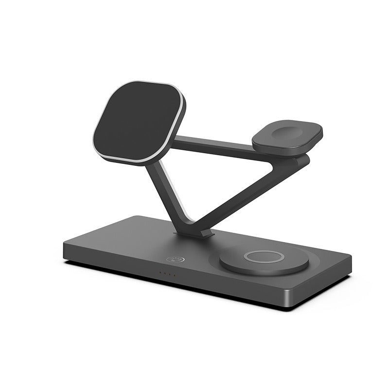 Magnetic 15W Five in One Wireless Charging Stand for Mobile Phone Earphones, Watches, Wireless Fast Charging - Korvel