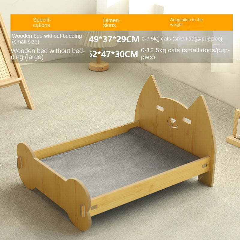 Cama de Madera Premium para Gatos - Nido Acogedor para Tu Amigo Felino