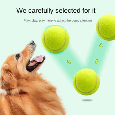 Dog Toy Rubber Elastic Tennis Ball Small and Medium sized Dog Bite Dog Toy - Korvel