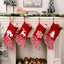 Christmas decoration products, knitted velvet, Christmas socks, snowflake red gift socks, gift bags - Korvel