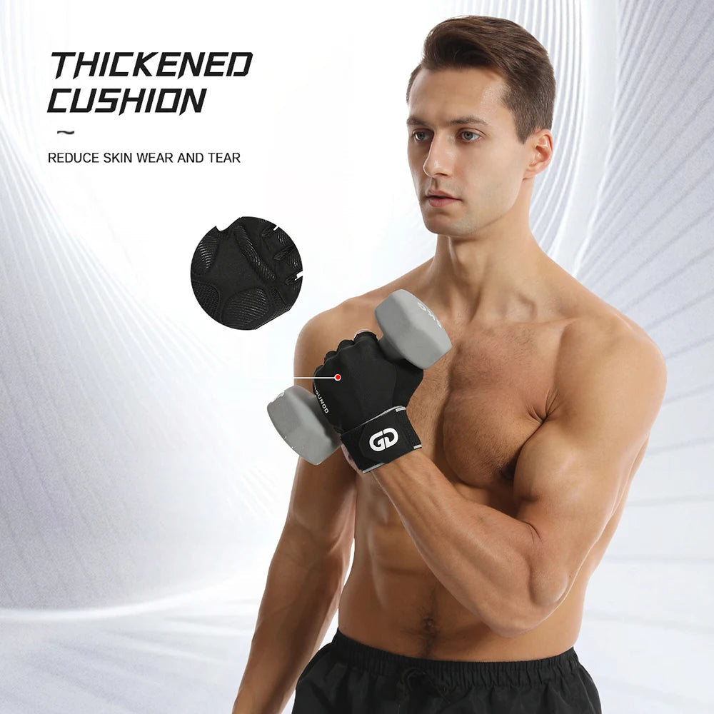Guantes de Fitness Premium con Diseño Antideslizante de Microfibra
