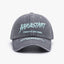 Fashionable Outdoor Versatile Curved Brim Letter Embroidery Men's Flat Tongue Hat Show Face Small Washed Women's Simple Baseball Hat Fashion - Korvel