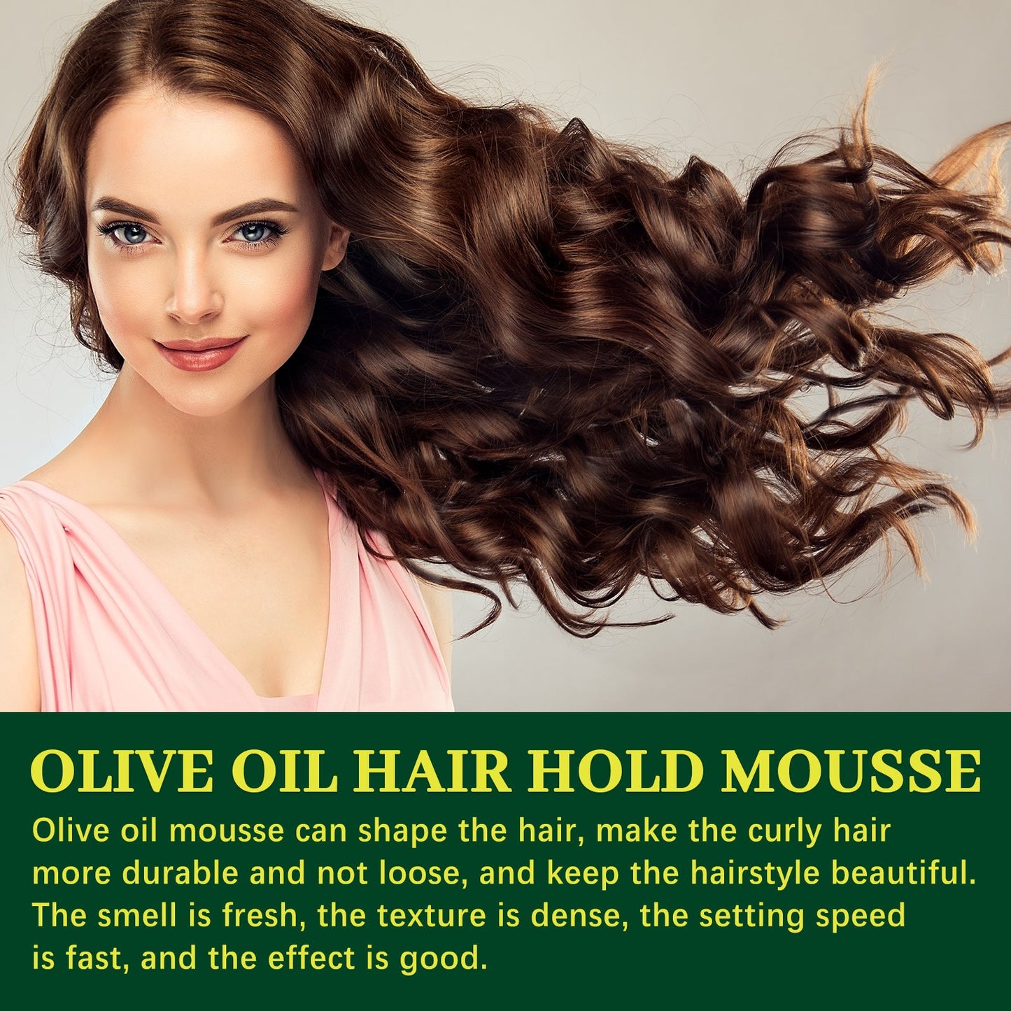 Olive Oil Hair Hold Mousse for Curly Hair