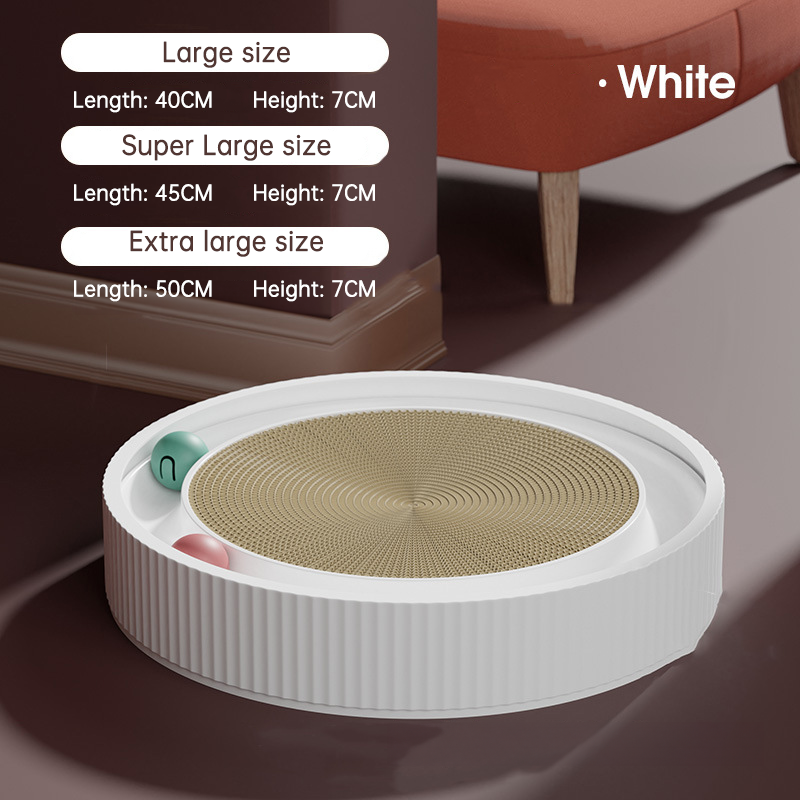 Multi Function Round Cat Scratching Board with Ball Toy Cat Scratcher Funny Sharpen Nails Scraper Can Replace Nest for Cats - Korvel