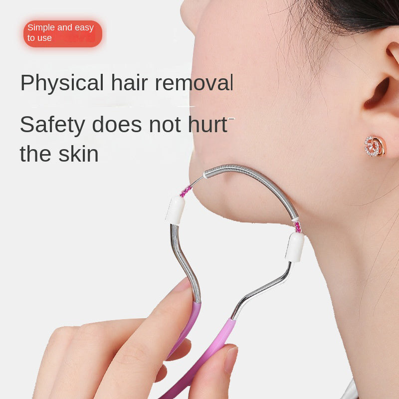 Facial hair removal device with twisted hair removal device lip hair removal device facial hair removal device - Korvel