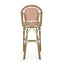 Wicker Bar Stool with Aluminum Frame - Set of 2
