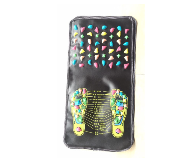 Reflexology Stone Foot Massager Mat for Relaxation