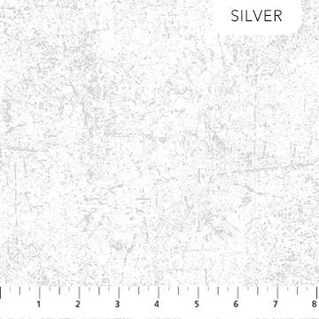 Tissu en coton blanc hivernal - 43"/44" par yard