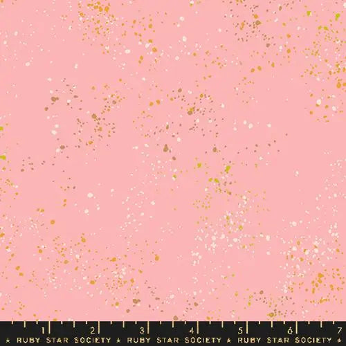 Pink Speckled Balmy Cotton Fabric - 43"/44" Per Yard