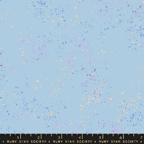 Light Blue Speckled Water Fabric - 43"/44" Per Yard