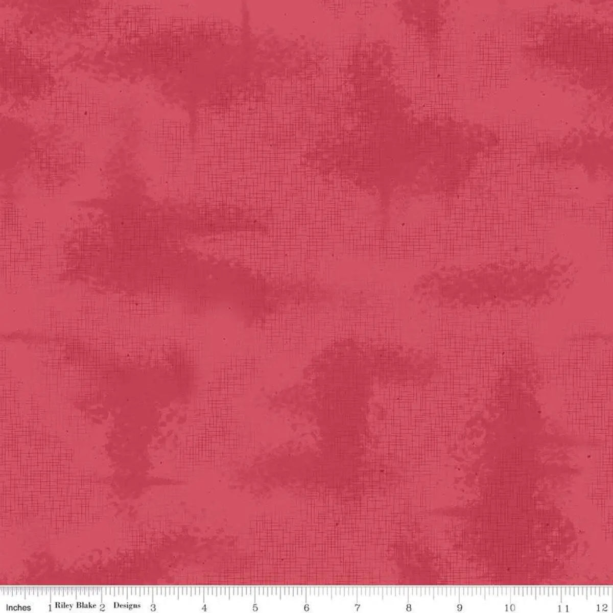 Tela de Algodón Rosa Té Desgastada Roja - 43"/44" Por Yarda