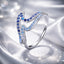 Elegant 925 Sterling Silver White Gold Plated CZ Ring for Women